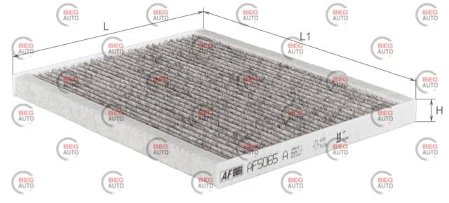 Купити AF5065A Alpha Filter Фільтр салону вугільний