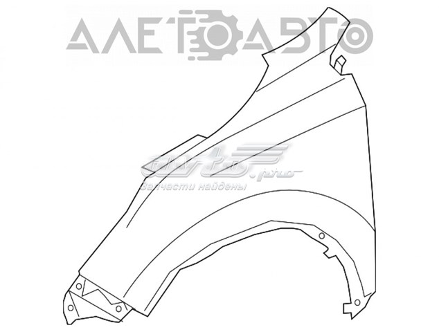 Ліве переднє крило FPS FP3037311 ціна, від 35.97 USD