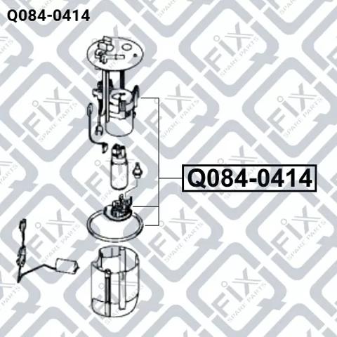 Купити Q0840414 Q-fix Фільтр-відстійник палива грубої очистки