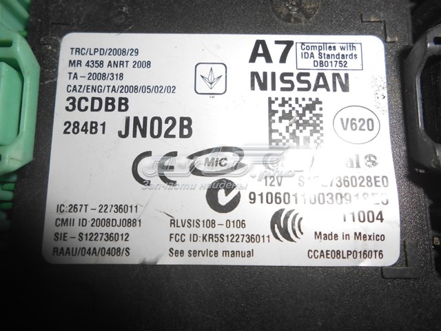  Nissan/Infiniti 284B1JN02B