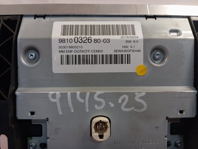 Дисплей бортового комп'ютера Peugeot/Citroen 9810032680 ціна, від 148.48 USD