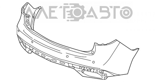 Купити 04715TZ5A80ZZ Honda Задній бампер