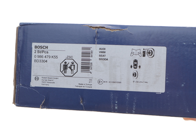 Гальмівні диски 0986479K55 Bosch