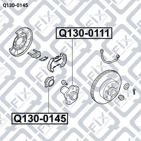 Q1300145 Q-fix Підшипник ступиці задньої