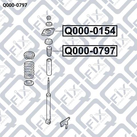 Відбійник на задні амортизатори Q-fix Q0000797 ціна, від 4.25 USD