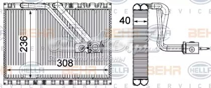 Радіатор кондиціонера салонний, випарник 0008300802 Mercedes