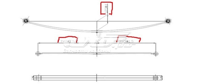 Купити 3378300019ZT TES Ресори задні (пружини задньої підвіски)