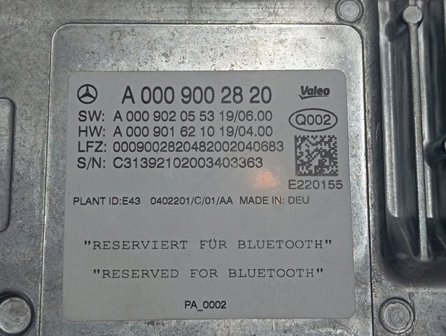  Mercedes A0009002820