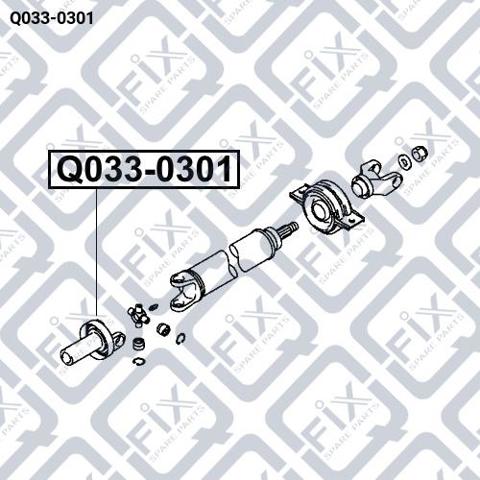 Вилка заднього карданного валу, передня Q0330301 Q-fix