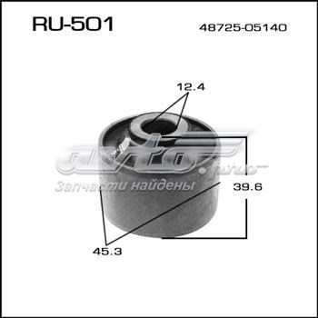 Сайлентблок цапфи задньої RU501 Masuma