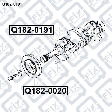 Шайба колінчастого вала Q-fix Q1820191 ціна, від 5.87 USD
