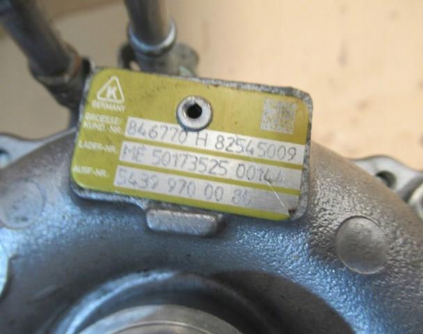 Турбіна Borg-Warner 54399700080 ціна, від 253.33 USD