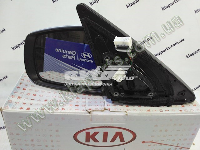 876102P410 Hyundai/Kia Дзеркало заднього виду, ліве
