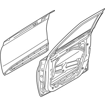 76004K2000 Hyundai/Kia Пасажирські передні двері