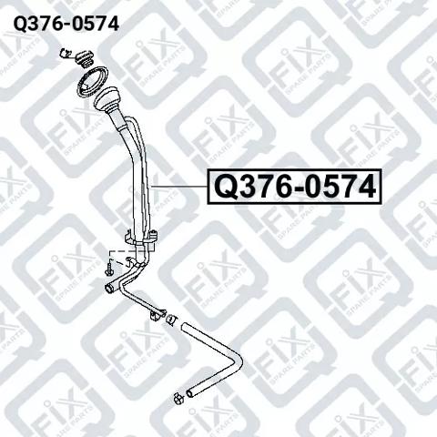 Шланг заливної горловини, паливного бака Q3760574 Q-fix