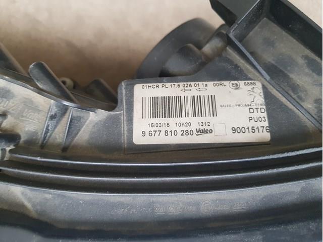 Фара правая Peugeot/Citroen 9677810280 ціна, від 283.24 USD