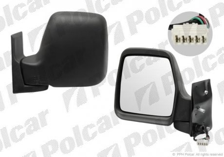 Купити 2395524E Polcar Бічне дзеркало заднього виду ліве