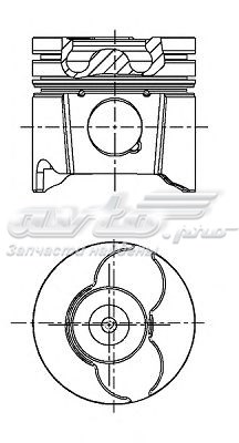 Поршень в комплекті на 1 циліндр, 3-й ремонт (+0,60) 8711470840 Nural