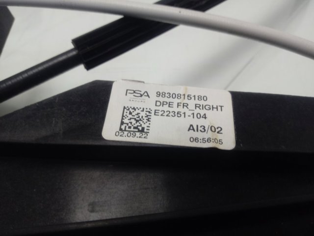 Механізм склопідіймача дверей передніх, правих Peugeot/Citroen 9830815180 ціна, від 99.58 USD