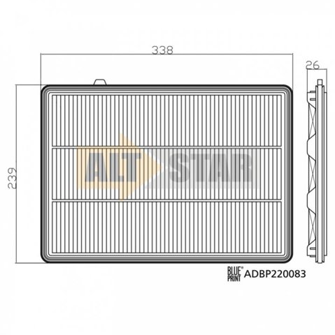 Фільтр повітряний ADBP220083 Blue Print