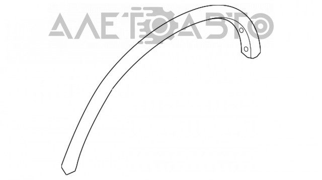 Молдинг задньої арки крила, правий FPS FP5037324 ціна, від 21.98 USD