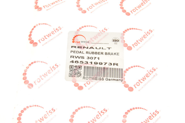 Накладка педалі гальма Rotweiss 465319973R ціна, від 0.94 USD
