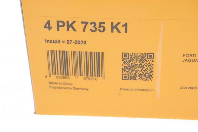 Купити 4PK735K1 Continental/Siemens Ремінь приводний, агрегатів, комплект