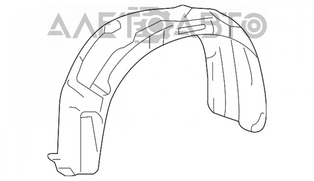 Купити 5387506120 Toyota Підкрилок передній правий