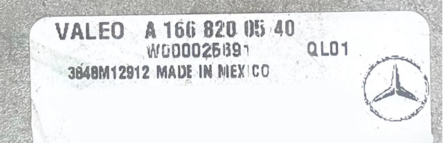 A1668200540 Mercedes 