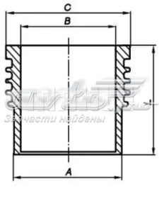 209WN2101 Mahle Original Гільза циліндра