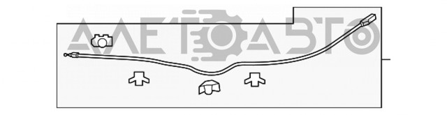 74131TXMA01 Honda Трос замка капота