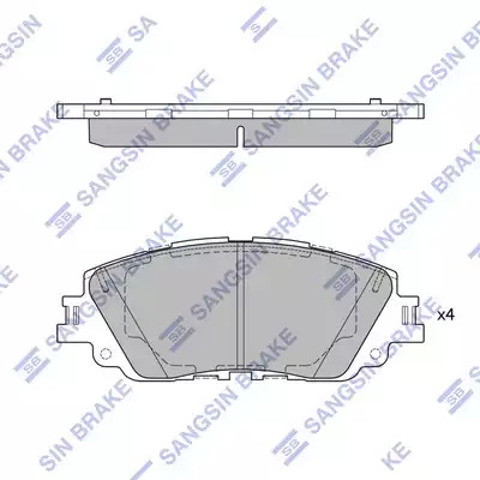 Тормозні колодки Sangsin SP4275