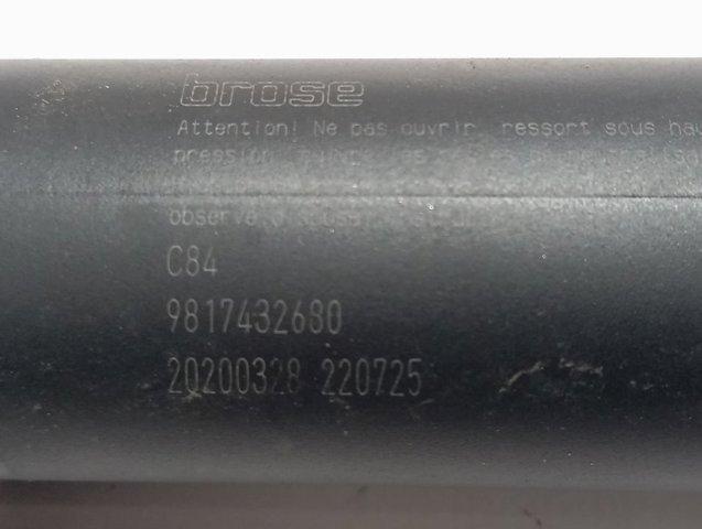 Амортизатор багажника 9817432080 Peugeot/Citroen