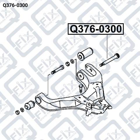 Болт переднього важеля, нижнього Q-fix Q3760300 ціна, від 6.05 USD