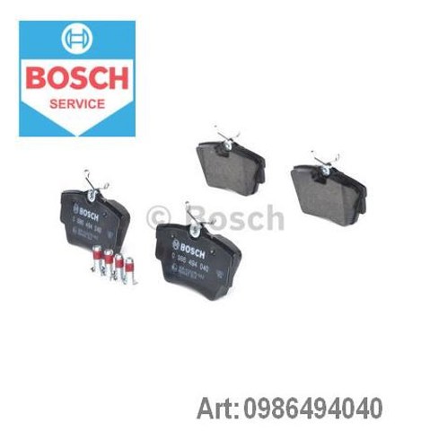 Задні гальмівні колодки 986494040 Bosch