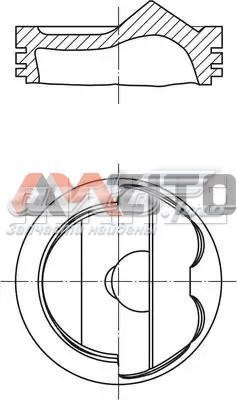 Купити 028PI00125000 Mahle Original Поршень в комплекті на 1 циліндр, STD