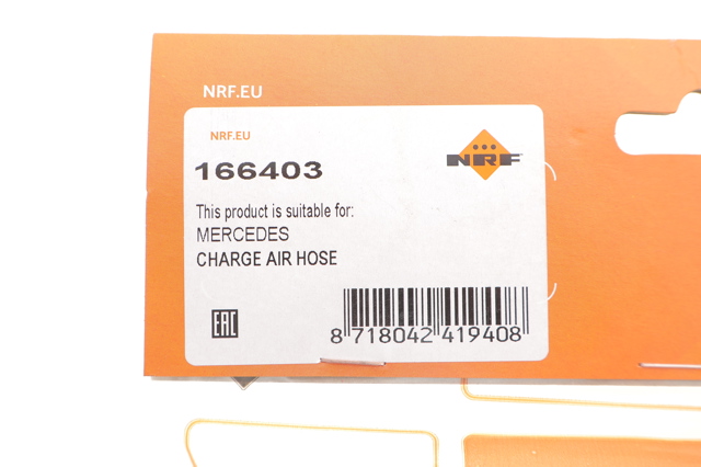 Шланг/патрубок интеркуллера NRF 166403 ціна, від 39.72 USD