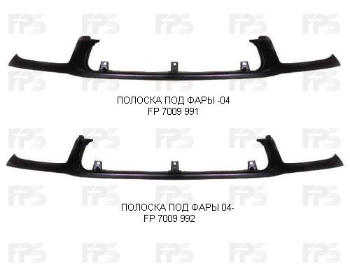 Накладка фар, нижня FPS FP7009992 ціна, від 40.76 USD