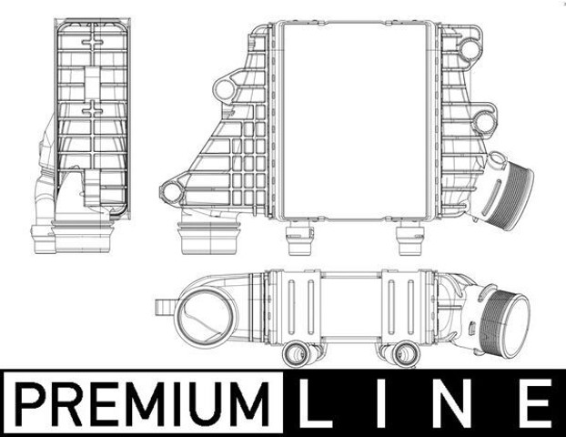LR072118 Land Rover Охолоджувач наддувочного повітря