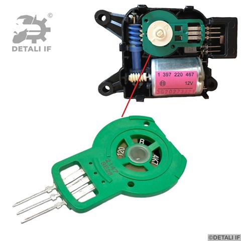 Двигун заслінки печі Detali IF DF14013 ціна, від 5.26 USD