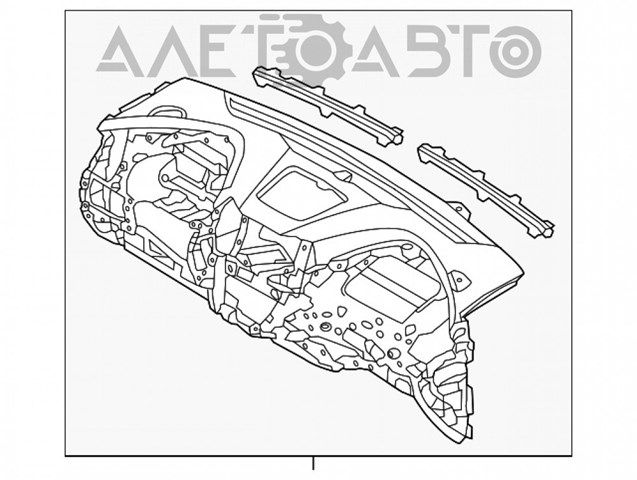 Панель передня "торпедо" Hyundai/Kia 847104Z000RYN
