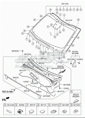  86110F1080 Hyundai/Kia