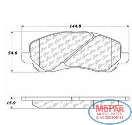 Гальмівні колодки Centric Parts 10208660 ціна, від 23.88 USD