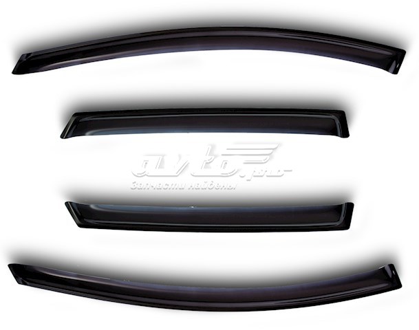 Дефлектор-обтікач (вітровики) на скло дверей, комплект 2 шт на Peugeot Expert (VF3)