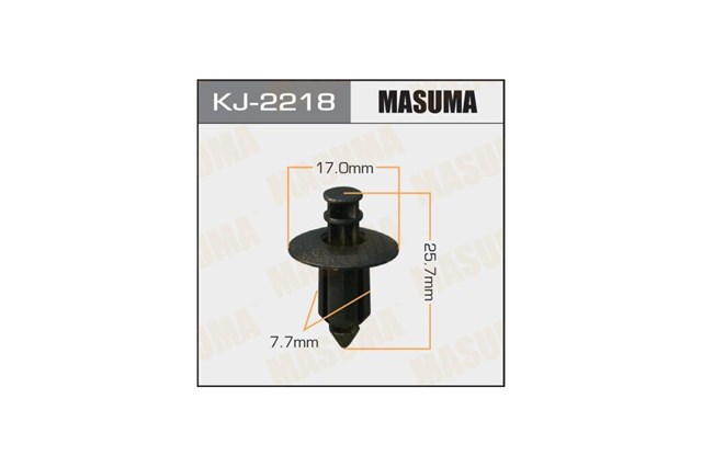 Пістон (кліп) кріплення підкрилки переднього крила KJ2218 Masuma