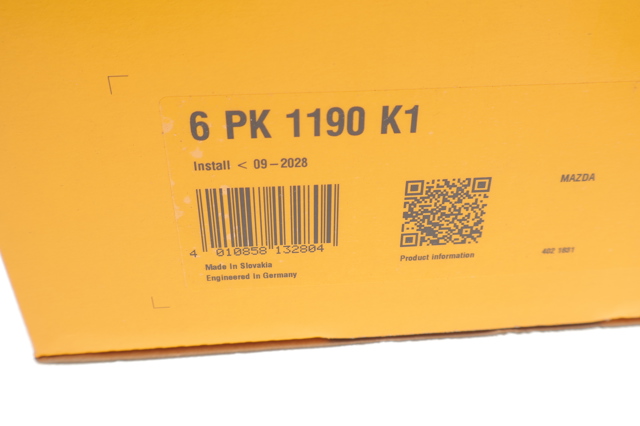 Ремінь приводний, агрегатів, комплект Continental/Siemens 6PK1190K1 ціна, від 156.17 USD