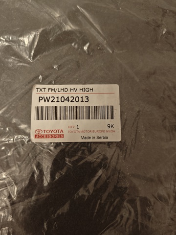 Комплект килимків Toyota PW21042013 ціна, від 50.67 USD