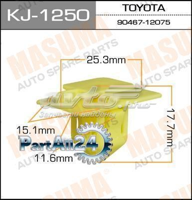 Купити KJ1250 Masuma Пістон (кліп) кріплення підкрилки переднього крила