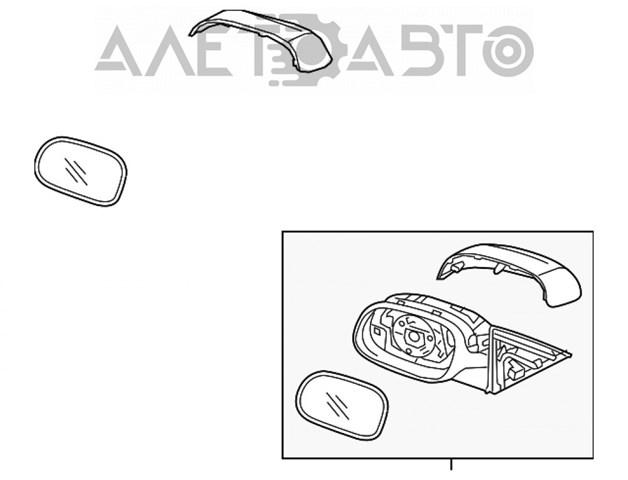 Дзеркало праве 87620B2500 Hyundai/Kia