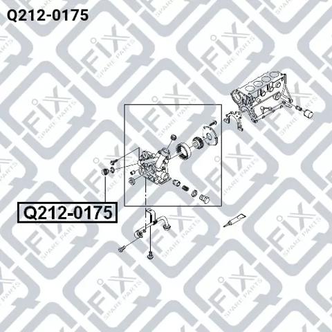 Купити Q2120175 Q-fix Датчик тиску масла